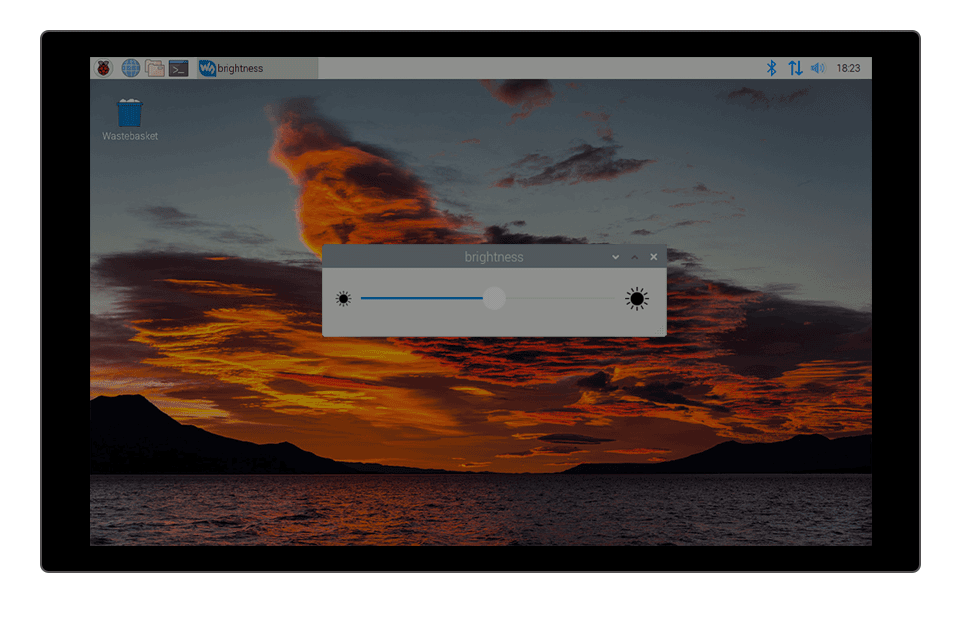 10.1 英寸触控屏背光亮度