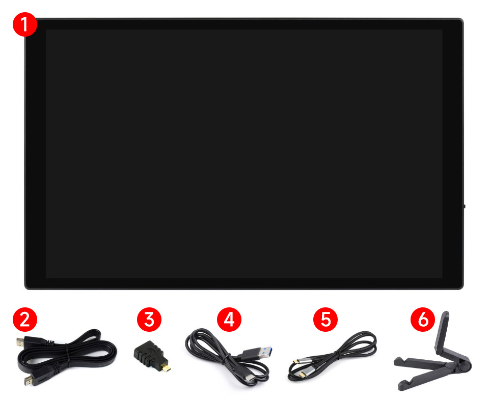 10.1 英寸高色域触摸显示器配置清单