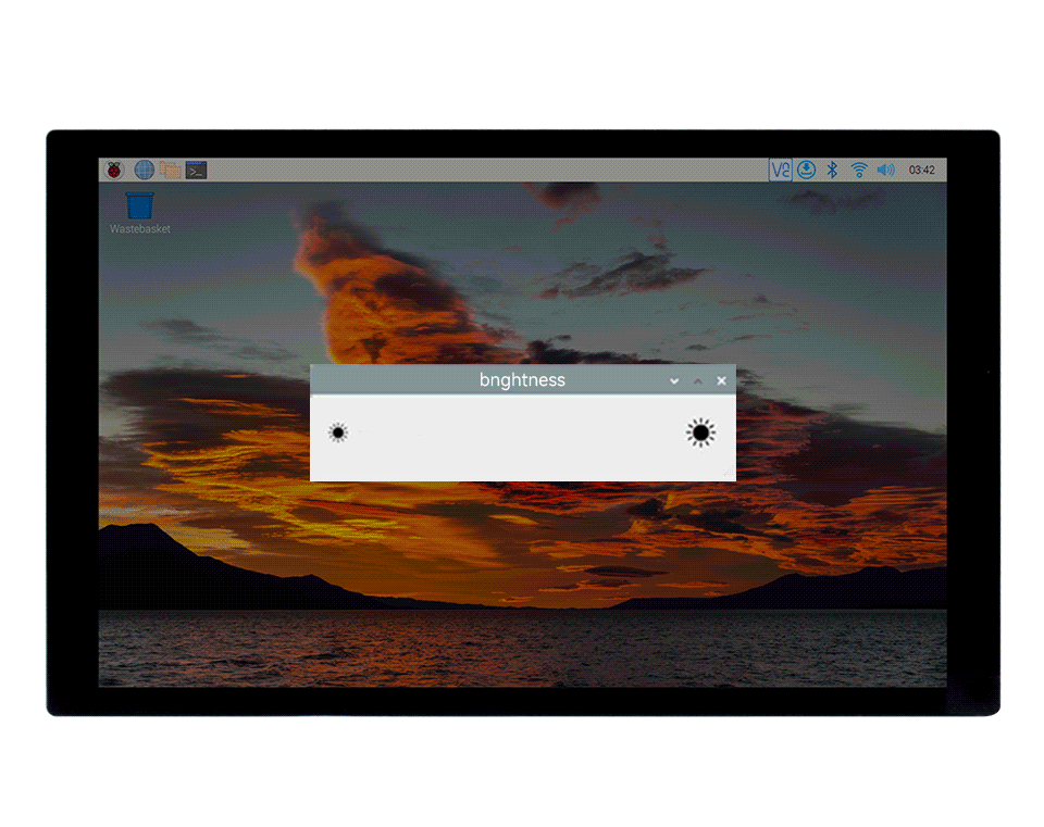 10.1 英寸触控屏背光亮度