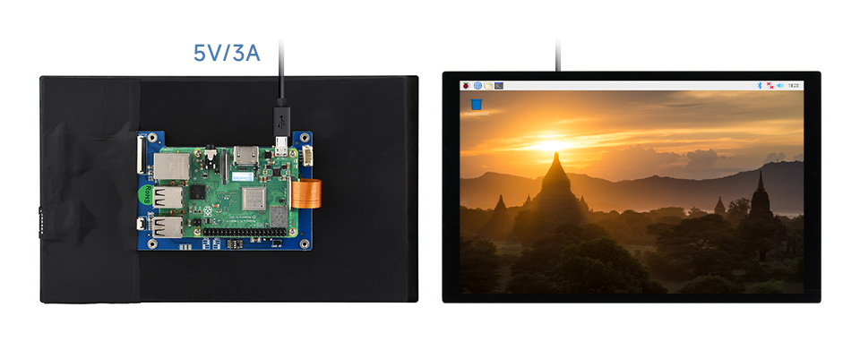 10.1 英寸触控屏接入树莓派 CM4