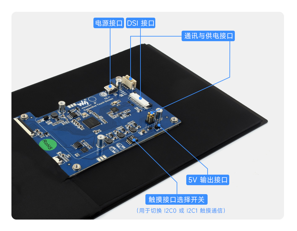 10.1 英寸触控屏接口简介