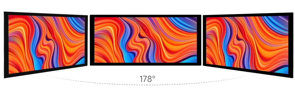 10.4 英寸 QLED 触控屏显示角度