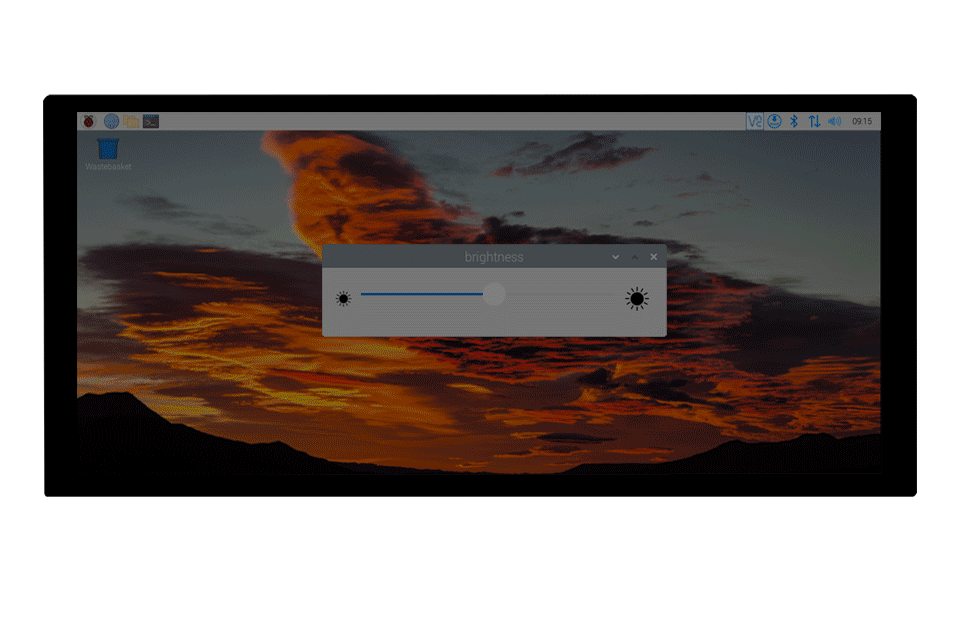 10.4 英寸 QLED 触控屏支持 DDC/CI 亮度调节功能