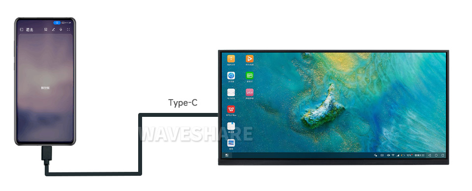 11.6英寸触控屏接入树各种 PC