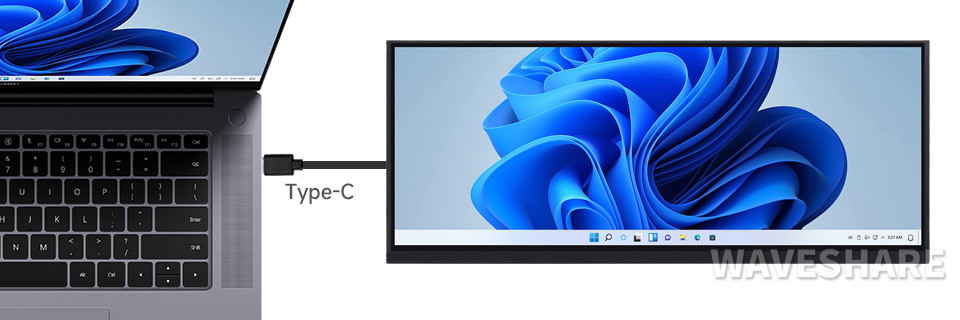 12.3英寸触控屏接入树各种 PC