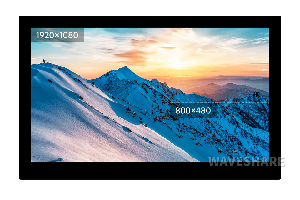 5英寸电容触控屏宽视角 IPS 显示面板高清分辨率