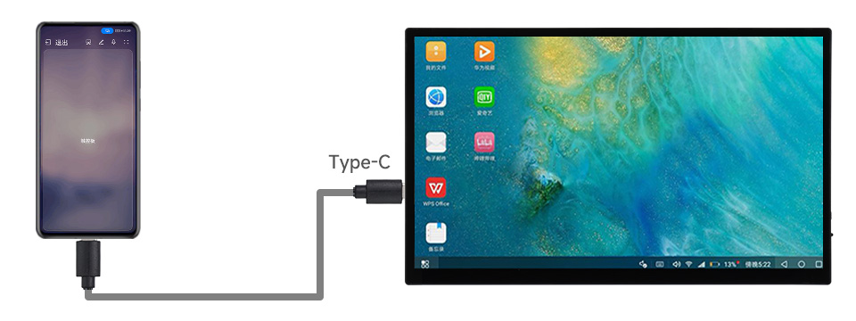 13.3 英寸 FHD AMOLED 触控屏接入手机