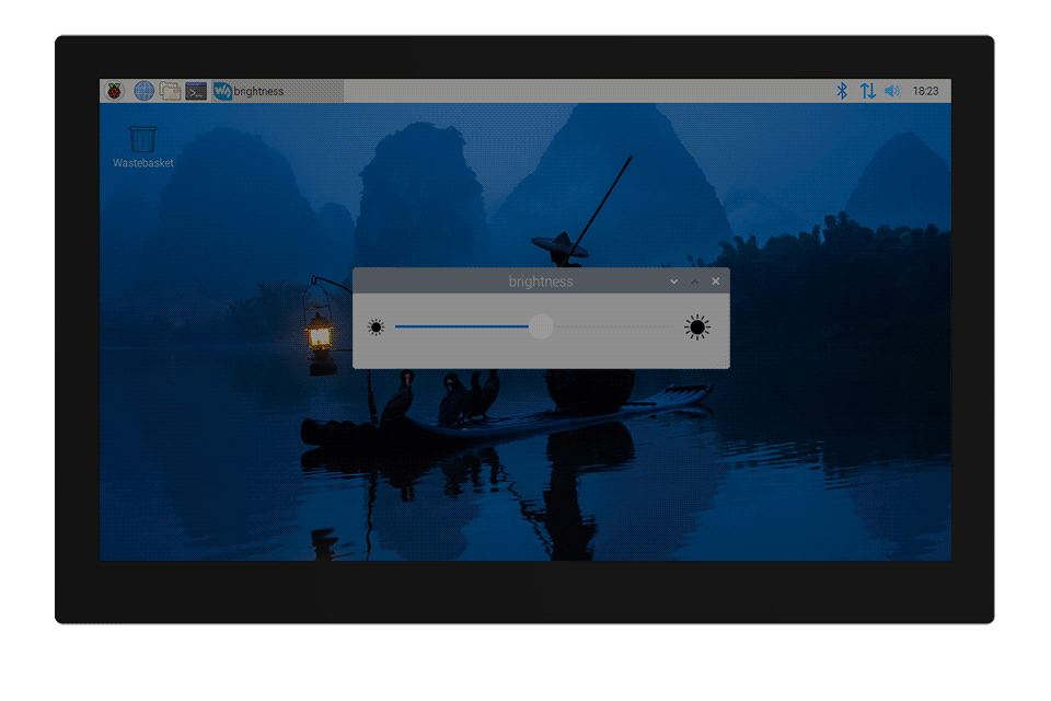 13.3 英寸高色域触摸显示器支持 DDC/CI 亮度调节功能