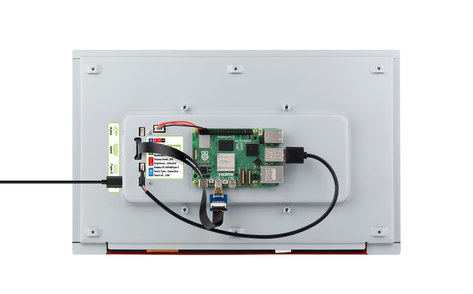 13.3 英寸高色域触摸显示器接入树莓派 4B