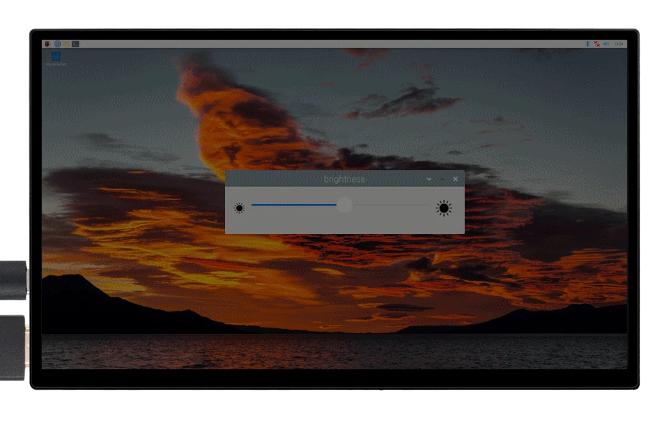 13.3 英寸 2K AMOLED 触控屏支持 DDC/CI 亮度调节功能