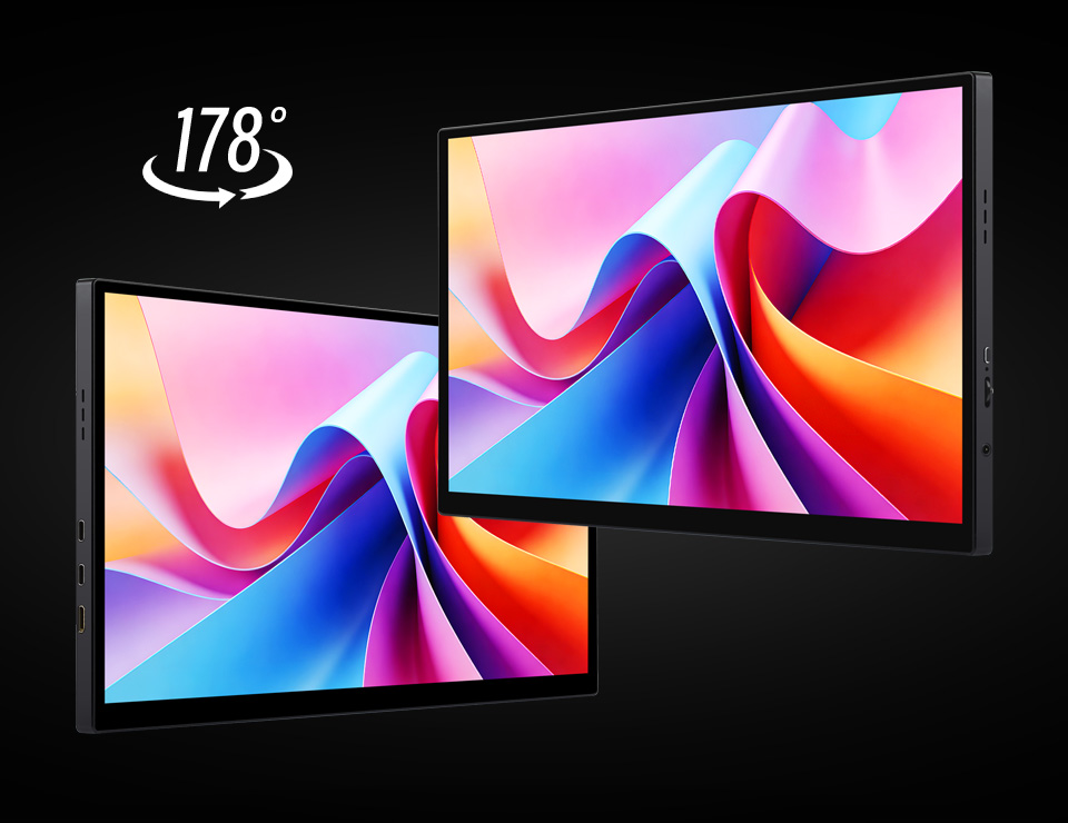 IPS 广视角 高色域显示