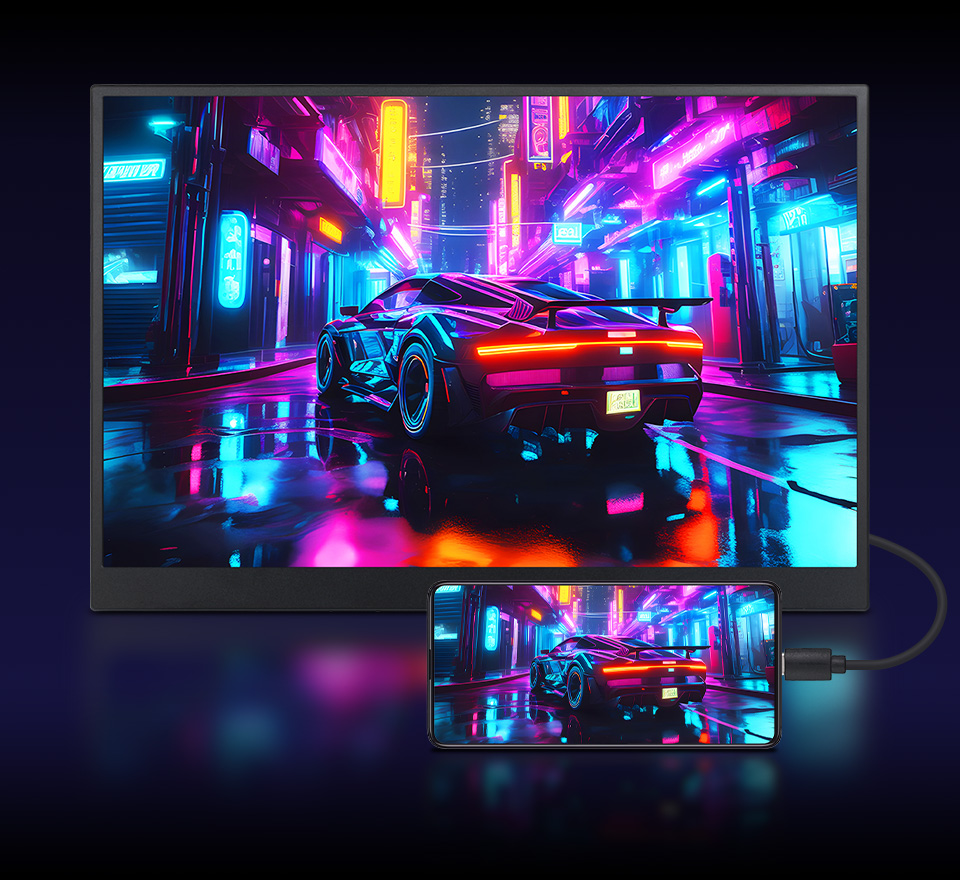 15.6 英寸显示屏全贴合屏HDR显示器支持对比度和显示速度调节