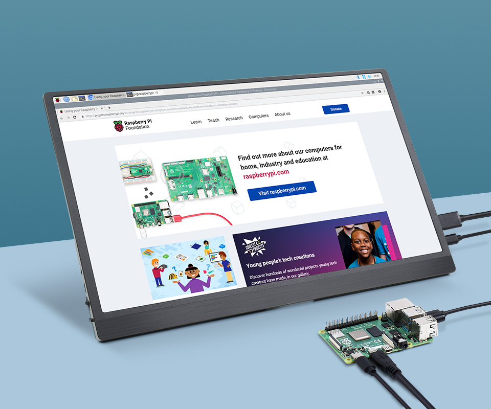 15.6 英寸显示屏全贴合屏HDR显示器支持对比度和显示速度调节