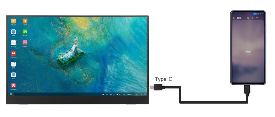 15.6 英寸便携式显示器HDR显示器接入手机