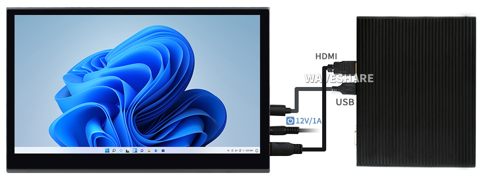 15.6 英寸 QLED 触控屏接入树各种 PC