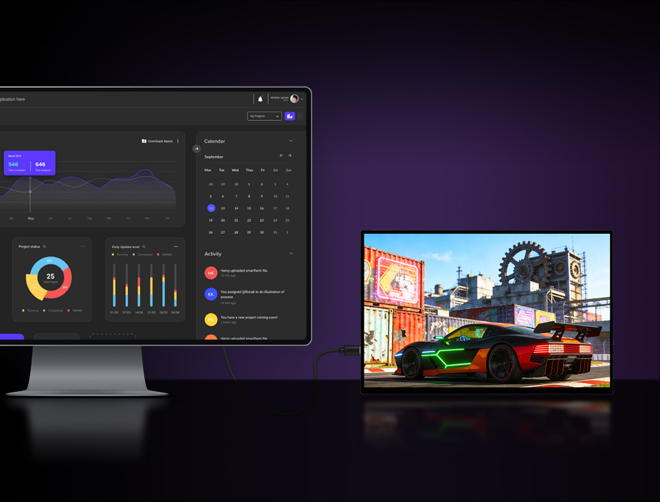 电脑分屏 协同处理