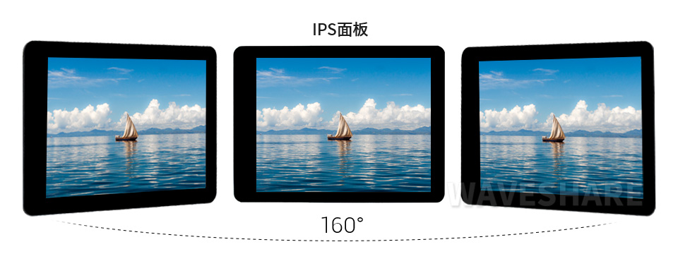 2.8 英寸 DSI 触控屏显示角度