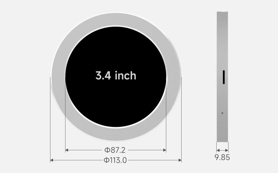 USB 水冷屏产品尺寸