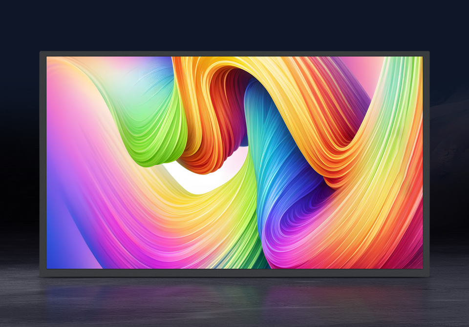 21.5 英寸便携式显示器 彩色主屏幕 背景黑色