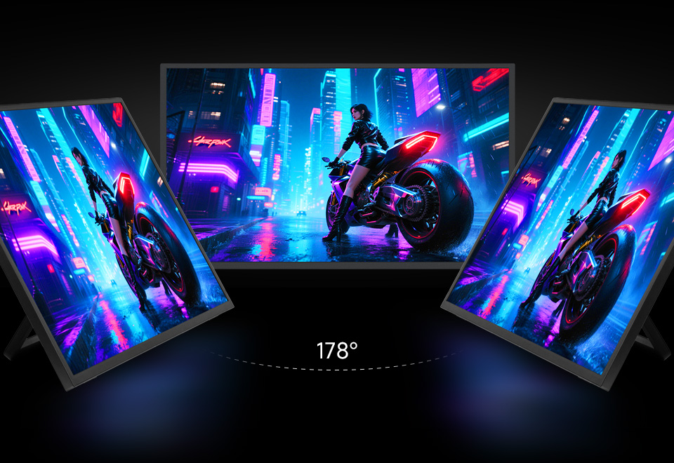 21.5 英寸便携式显示器 IPS屏 178度 广视角 100% sRGB