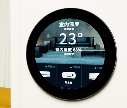 3.4/4 英寸圆形触控屏智能家居