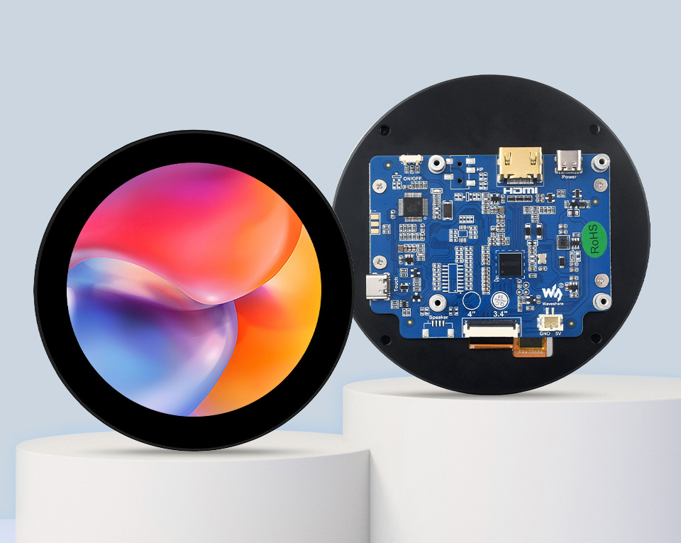 3.4 英寸圆形触控屏