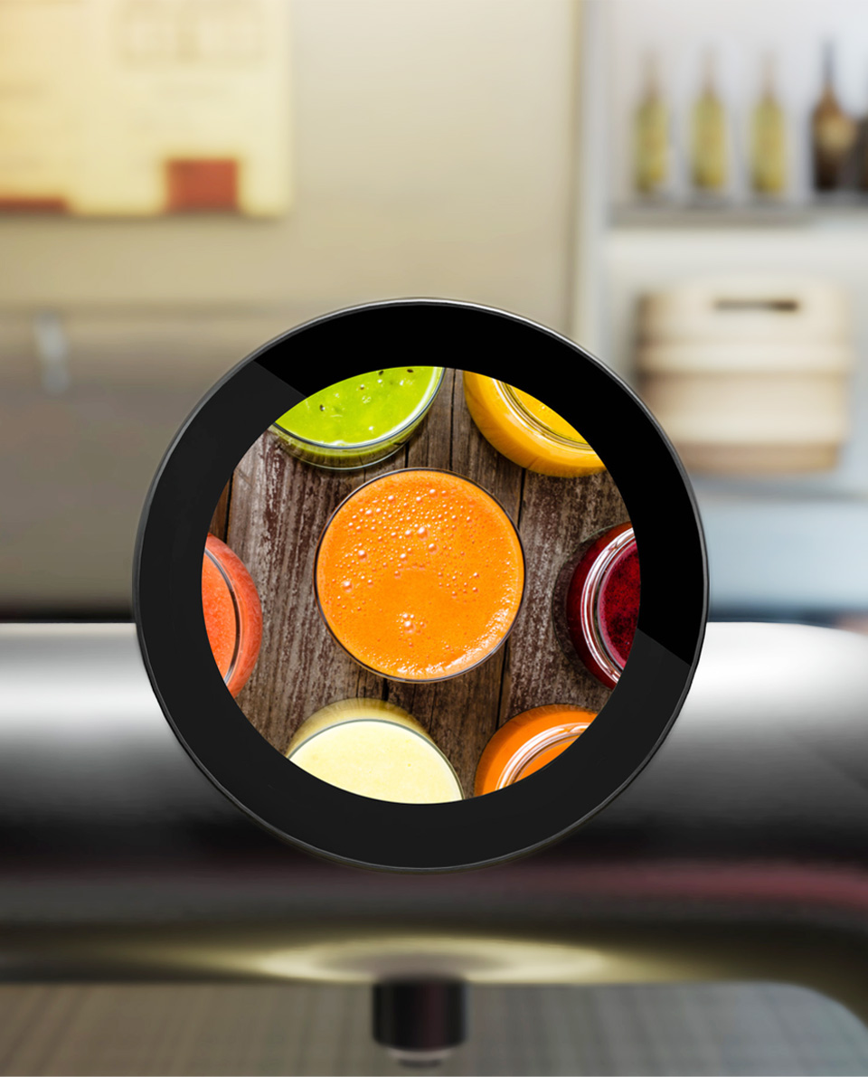 3.4 英寸圆形触控屏