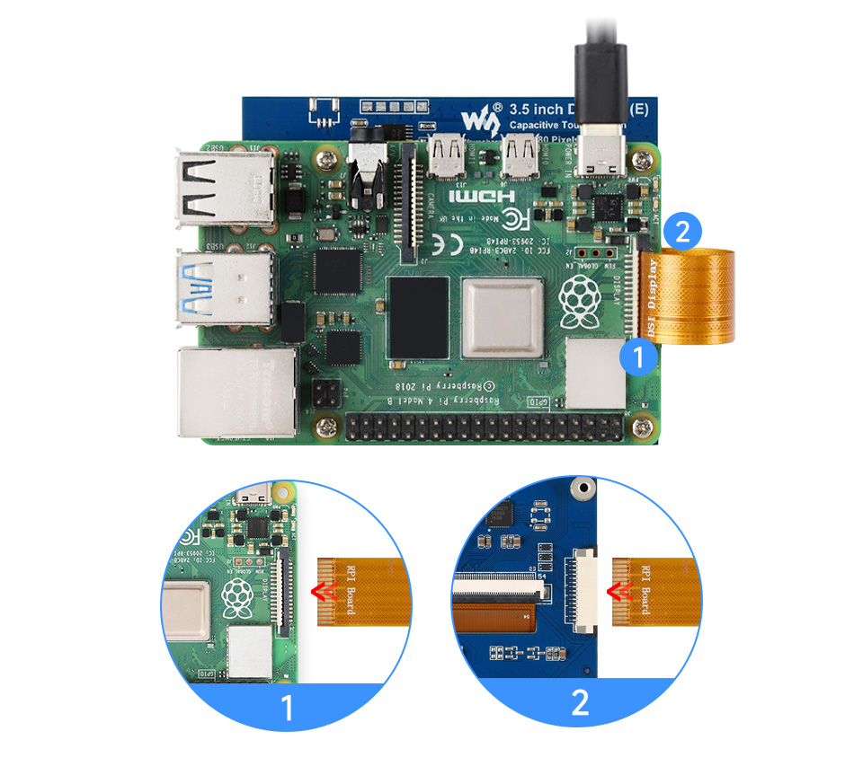 3.5 英寸 DSI 触控屏