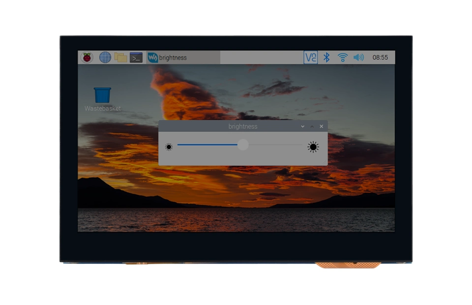 4.3 英寸 DSI QLED 触控屏背光亮度