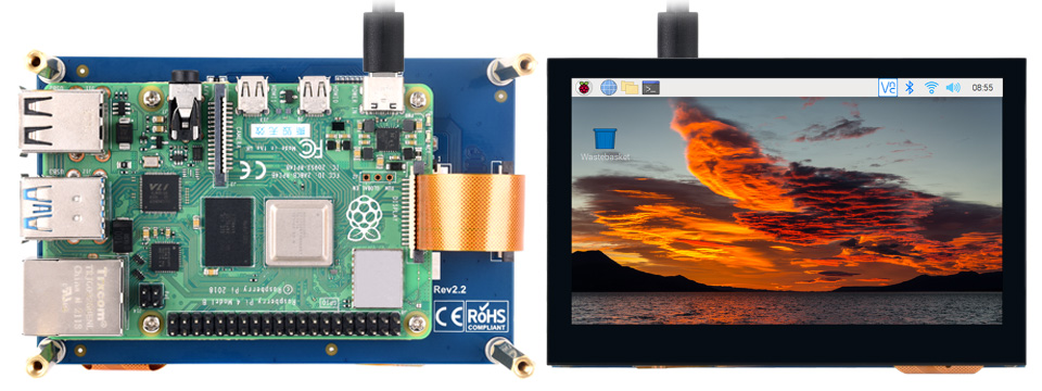 4.3 英寸 DSI QLED 触控屏