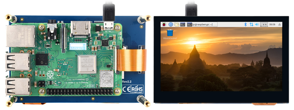 4.3 英寸 DSI QLED 触控屏