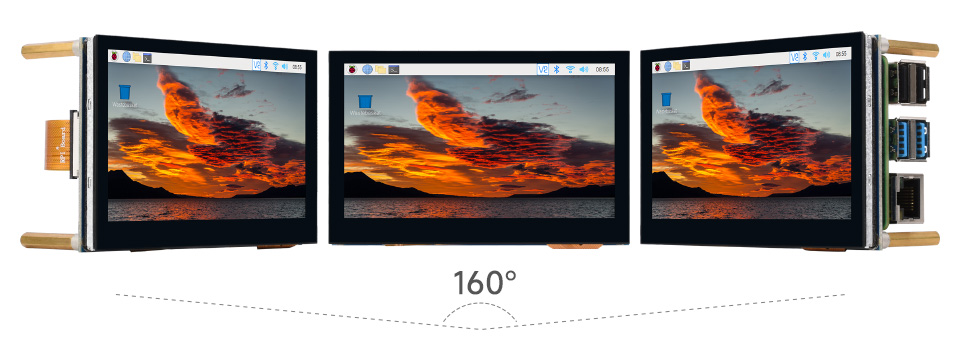 4.3 英寸 DSI QLED 触控屏显示角度