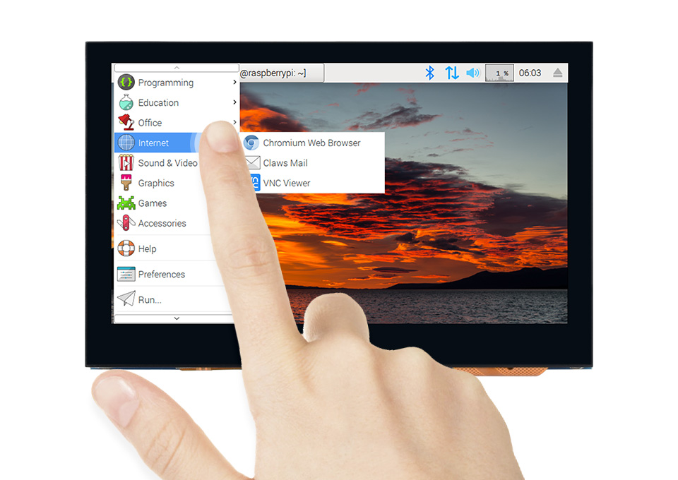 4.3 英寸 DSI QLED 触控屏电容式五点触摸