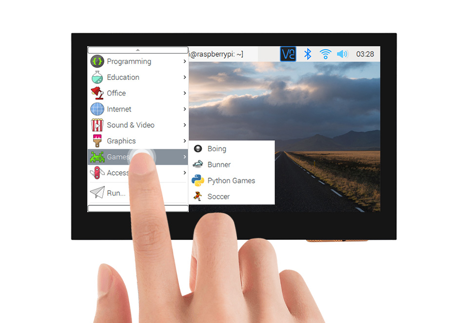 4.3 英寸 DSI 显示屏/触控屏电容式五点触摸