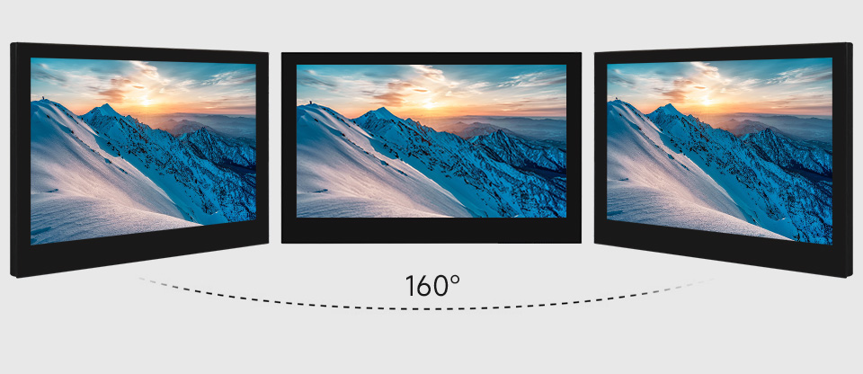 4.3 英寸 DSI 显示屏/触控屏显示角度