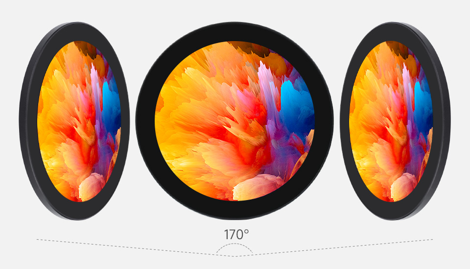 5 英寸圆形触控屏可视角度