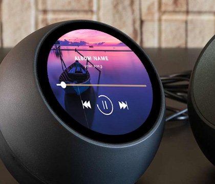 4 英寸圆形触控屏医疗设备