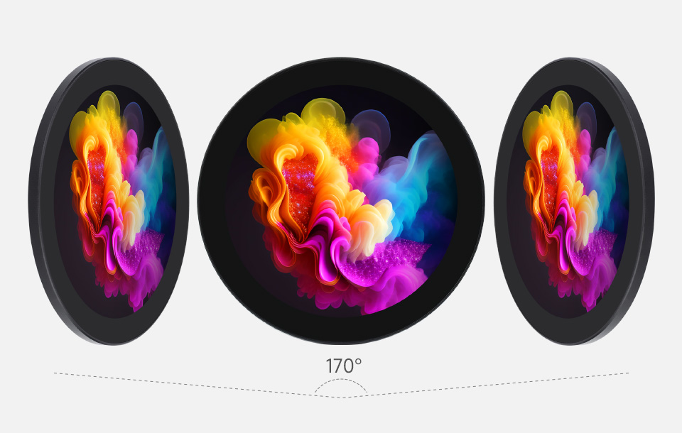 4 英寸圆形触控屏可视角度