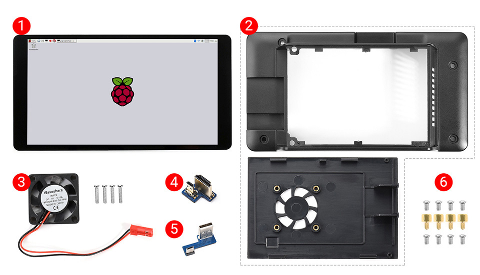 5.5 英寸 2K 触控屏带壳版配置清单