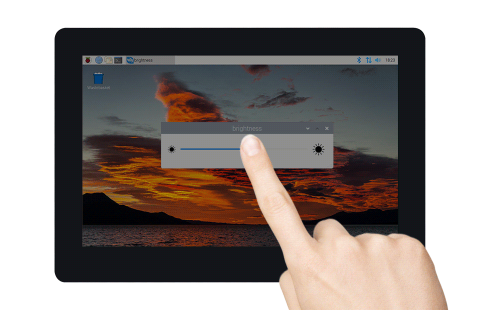 5 英寸 DSI 显示屏/触控屏背光亮度