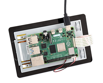 树莓派原装 5 英寸触控屏设备连接图示