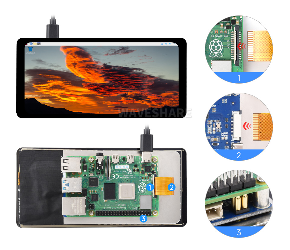 6.25 英寸触控屏接入树莓派