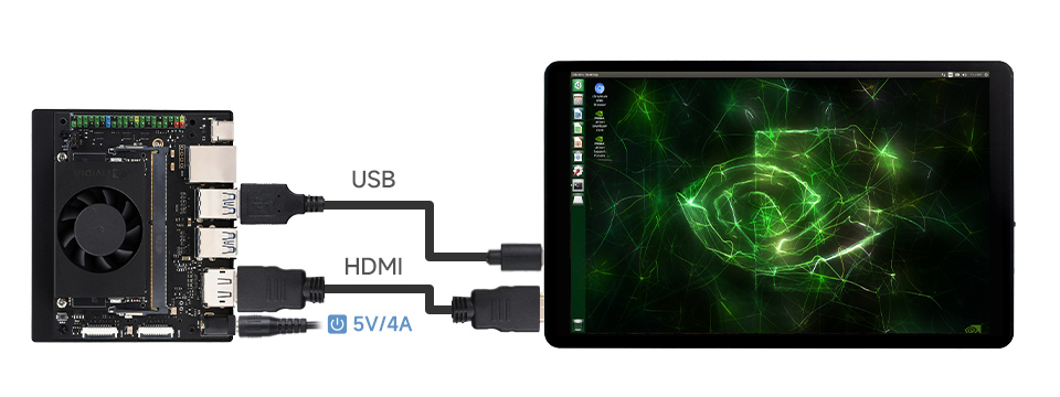 8 英寸高色域触摸显示器接入 Jetson Nano