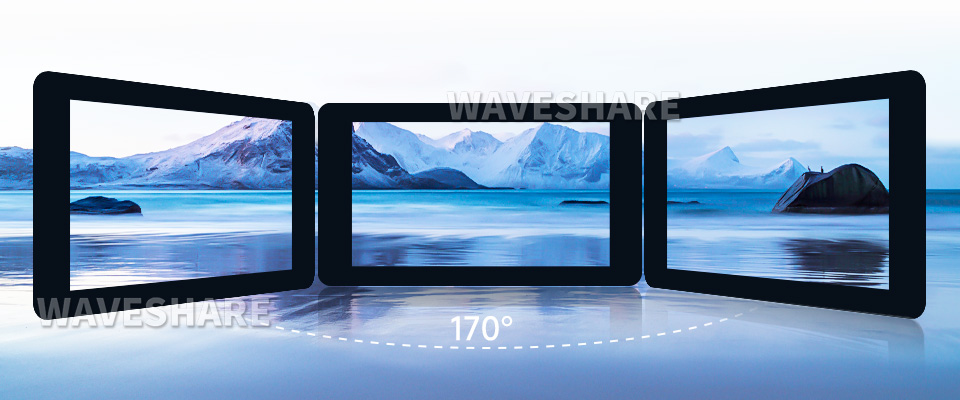 7 英寸 DSI 触控屏显示角度