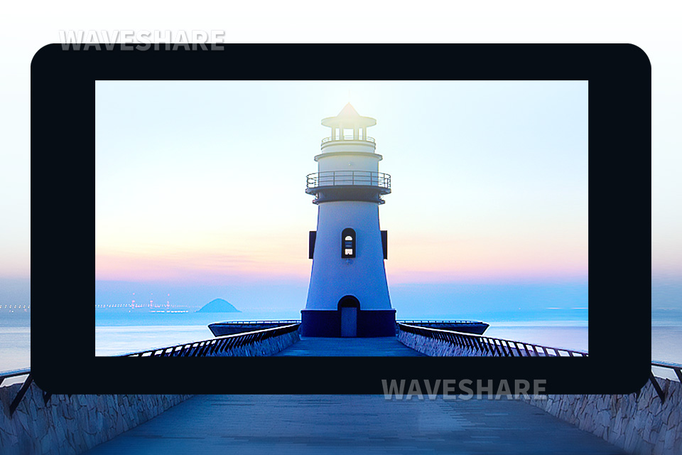 7 英寸 DSI 触控屏显示角度