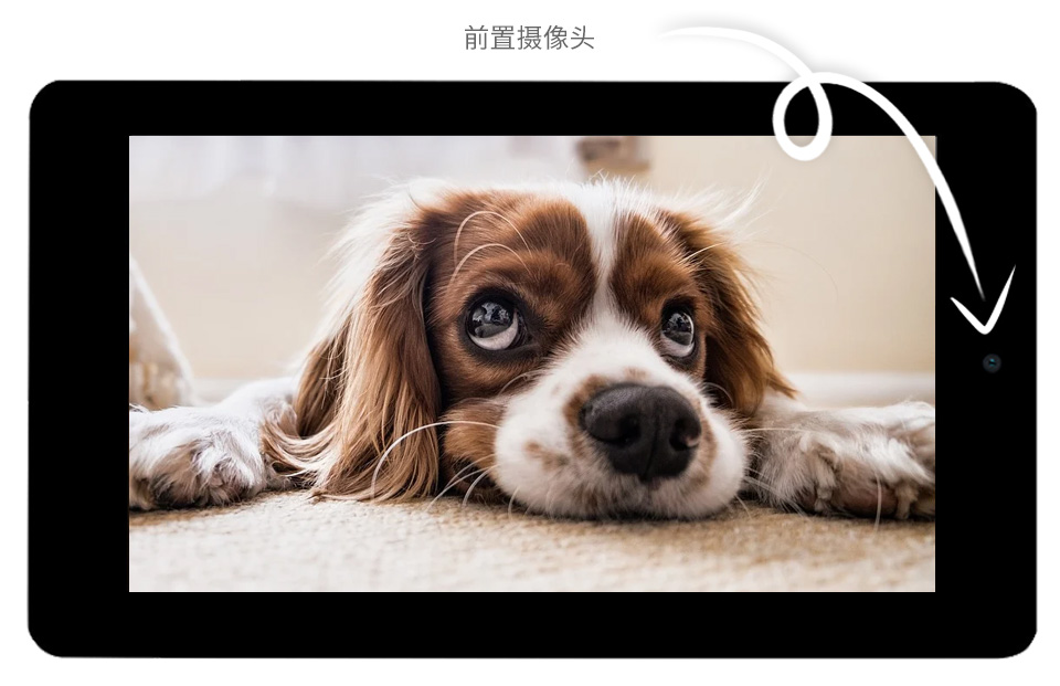 7 英寸 DSI 触控屏带摄像头 500 万像素前置摄像头