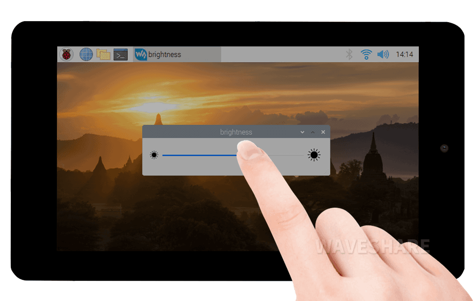 7 英寸 DSI 触控屏背光亮度