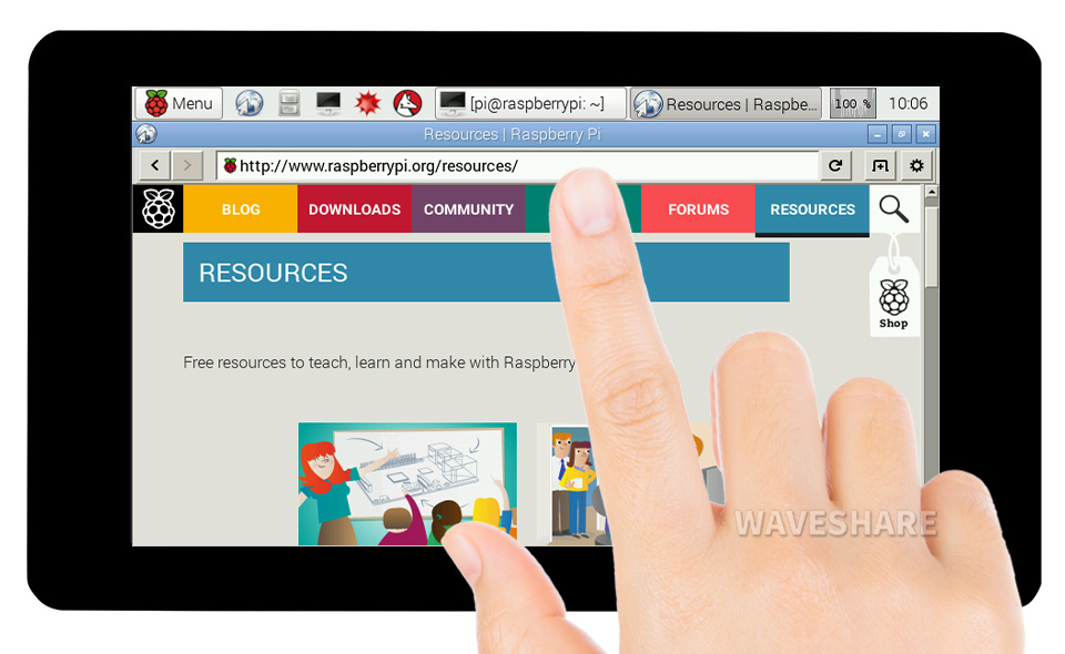 7 英寸 DSI 触控屏电容式五点触摸