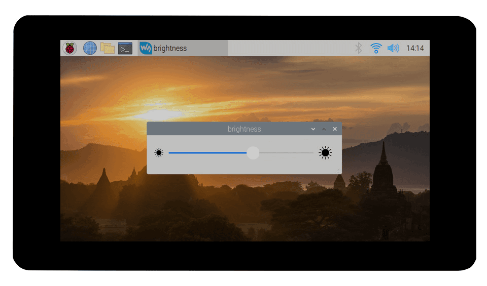 7 英寸 DSI 触控屏背光亮度