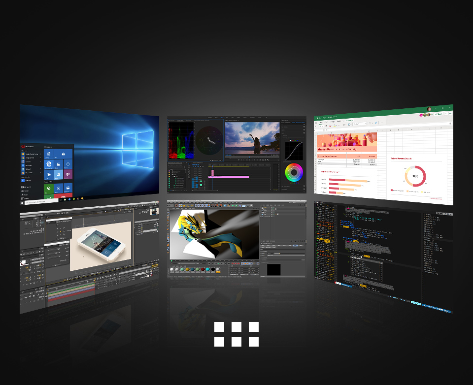 支持同一主机多屏扩展